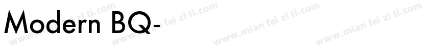 Modern BQ字体转换